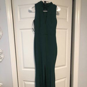 Green Floor Length Dress